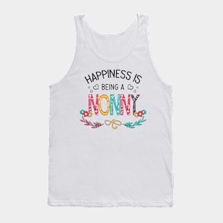 Happiness Is Being A Nonny Wildflowers Valentines Mothers Day Tank Top